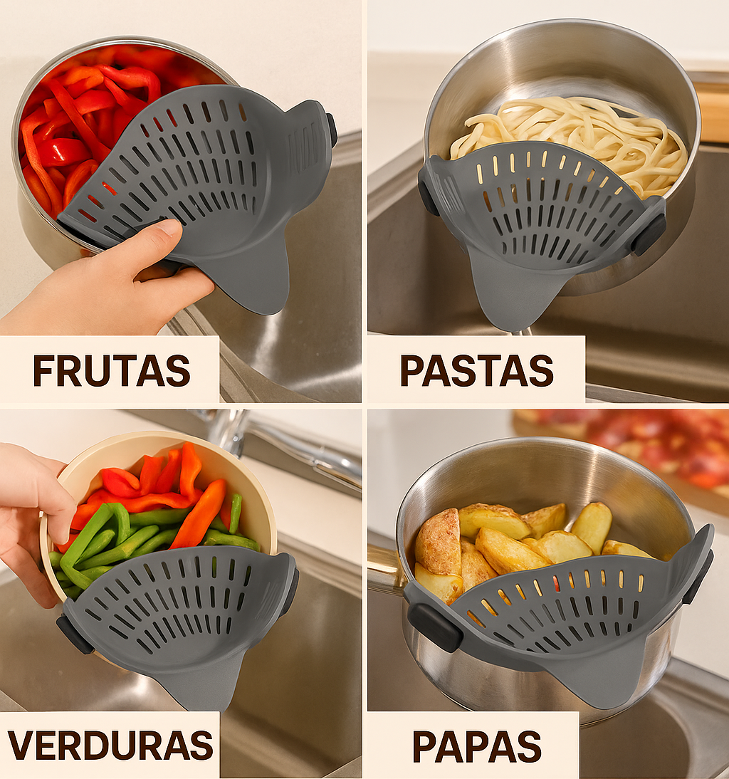 Clientes usando el colador